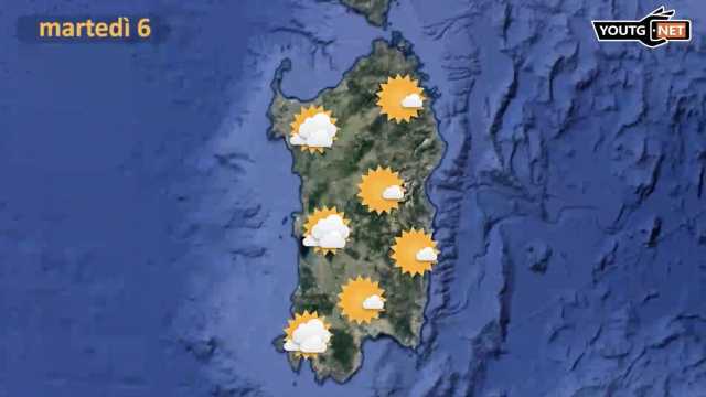 Martedì nuvoloso ma senza piogge in Sardegna: nel weekend arriva una fredda perturbazione