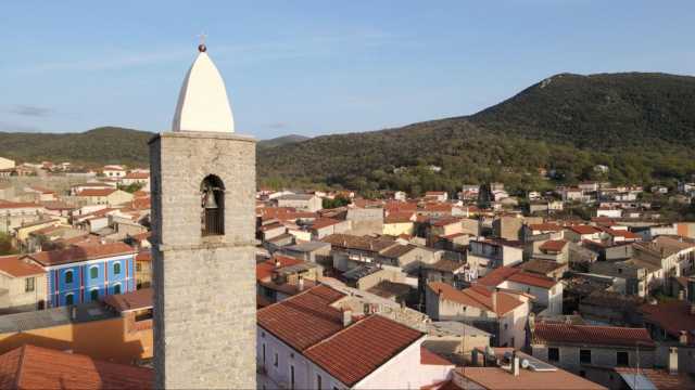 Ovodda vista dall'alto