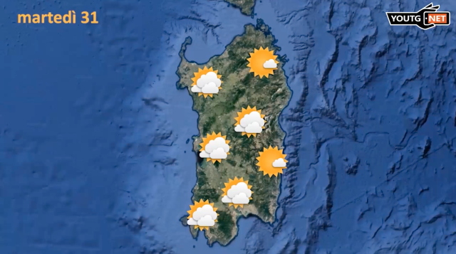 Meteo, martedì si rinforza il Maestrale in Sardegna: salgono le temperature 