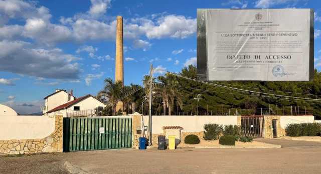 L'area sotto sequestro a Molentargius