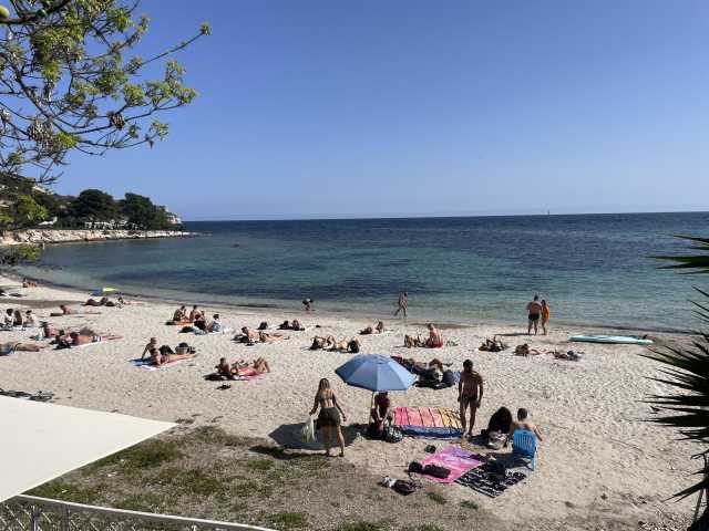 La spiaggia di Calamosca