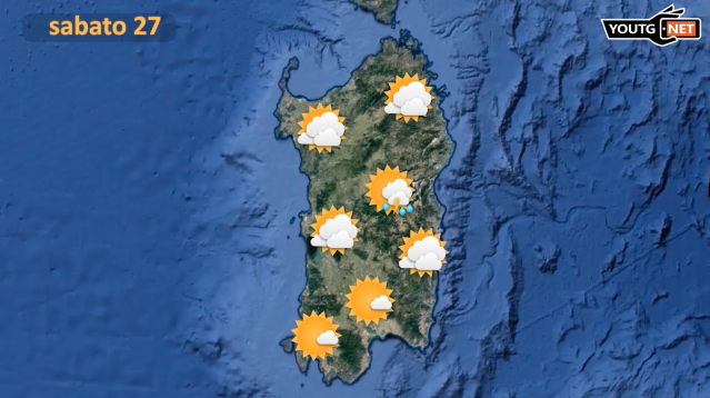 Clima ancora instabile nel weekend in Sardegna: temporali e rovesci sparsi