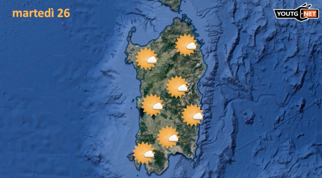 Il meteo in Sardegna 