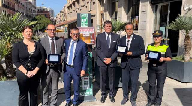 Cagliari, ecco il defibrillatore 