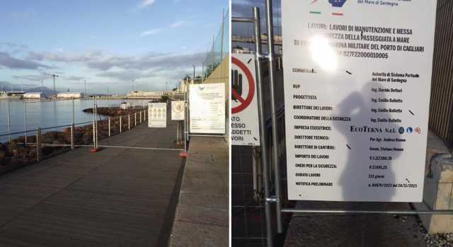 Cagliari, la passerella di Su Siccu chiude per lavori: intervento da oltre un milione di euro
