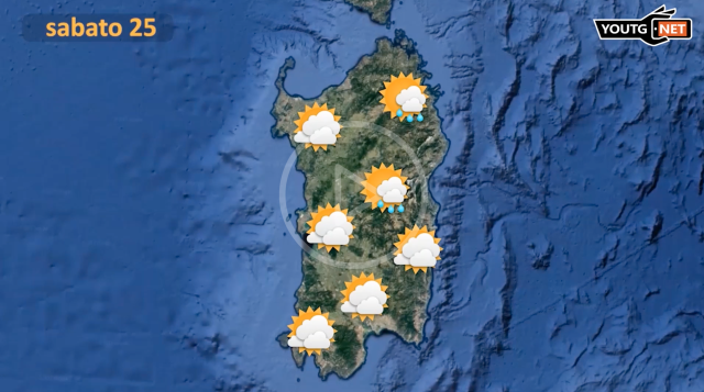 Meteo Sardegna 25 Novembre 23