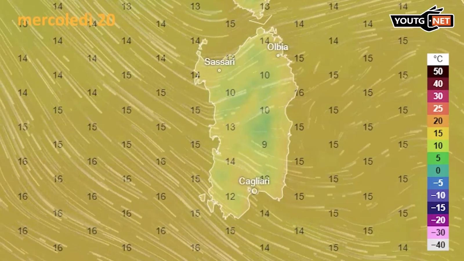 Meteo Mercoledì 20