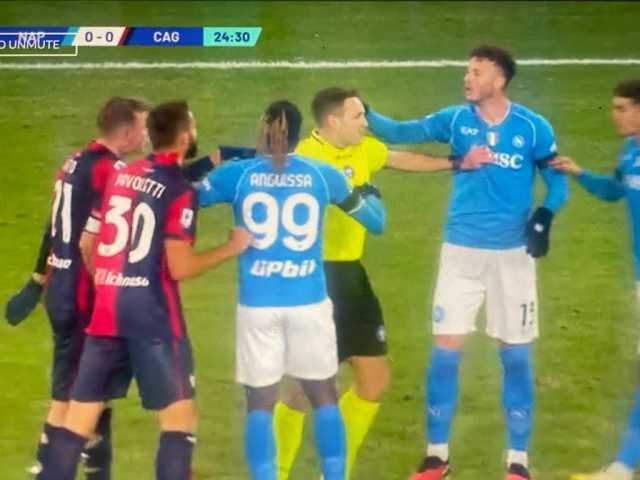 Un momento della partita