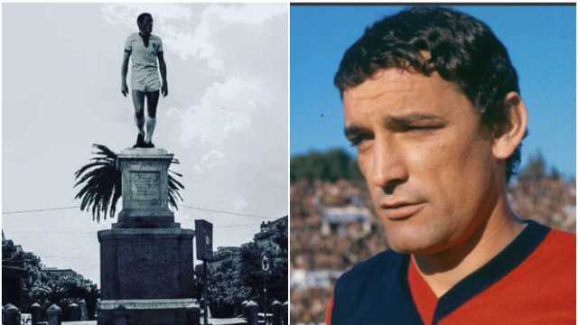 La statua per Gigi Riva