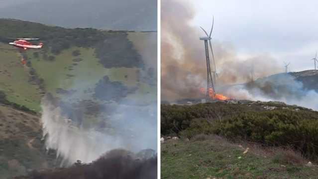 Incendio Parco Eolico