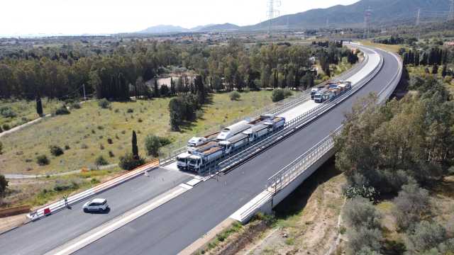 Nuova Sulcitana, prove di carico su due viadotti a Capoterra (Video)