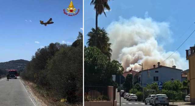 Incendio a Sarroch: individuato il responsabile, evacuate circa 15 persone