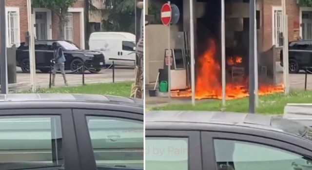 Cosparge di benzina il distributore poi gli dà fuoco: paura a Ravenna 