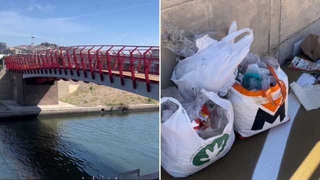 Cagliari, una discarica a cielo aperto al ponte di Su Siccu