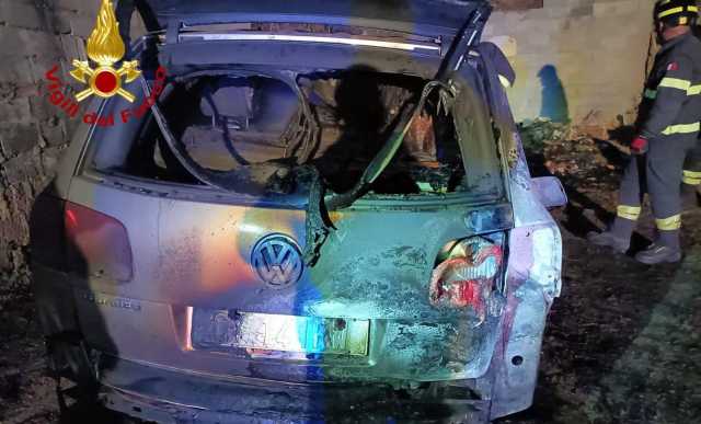 Auto Incendiata Nuoro