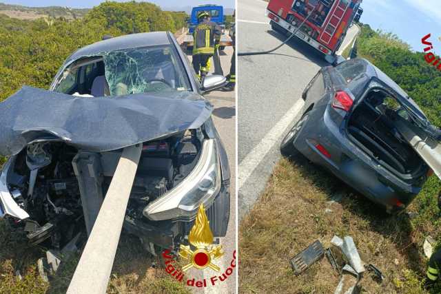 Auto Infilzata Guardrail