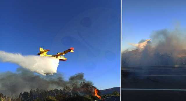 L'incendio di ieri 