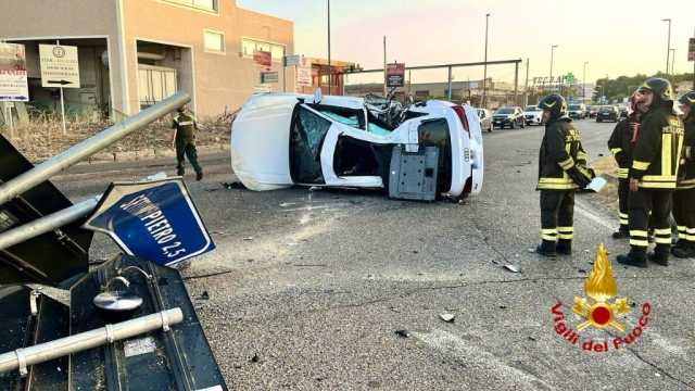Incdiente Auto Selargius