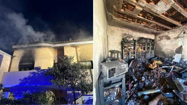 Maracalagonis Casa Distrutta Dallincendio