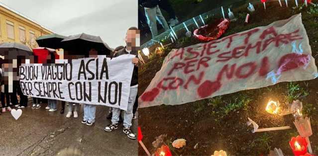 Asia Loddo Fiaccolata E Striscione