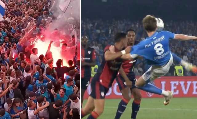Il Cagliari sconfitto (2-0) al Maradona e il Napoli si prende il quarto Scudetto