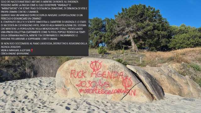 Scogli imbrattati a Foxi Lioni, il gruppo V_V risponde: 