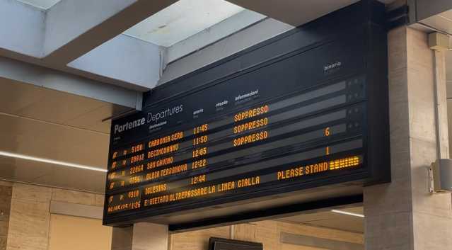Sciopero personale ferroviario in Sardegna, adesione alle stelle: 