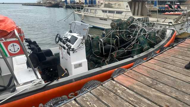 Pesca illegale, sequestrate 150 nasse con dentro polpi, granchi e pesci nel litorale di Quartu