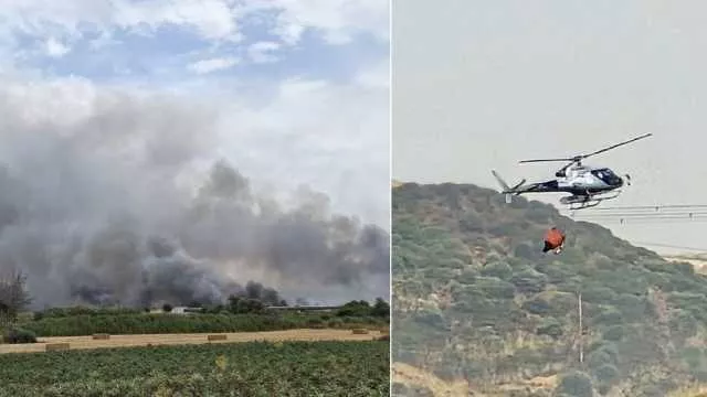 Incendi in Sardegna, fiamme a Villasanta e Bonorva: canadair ed elicotteri in volo 