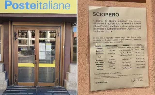 Lavoratori di Poste italiane in protesta, sit-in a Cagliari: oggi gli uffici restano chiusi 