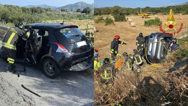 Dorgali, terribile incidente tra due auto sulla sp38: 65enne muore sul colpo 