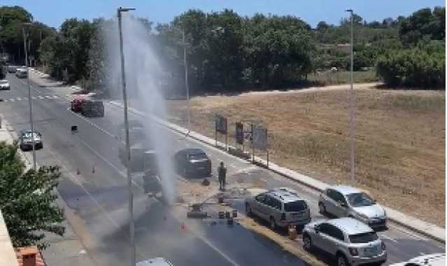 Una perdita d'acqua diventa una 