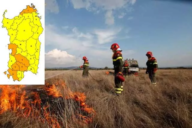 Allarme incendi, il Cagliaritano è di nuovo in allerta arancione: 