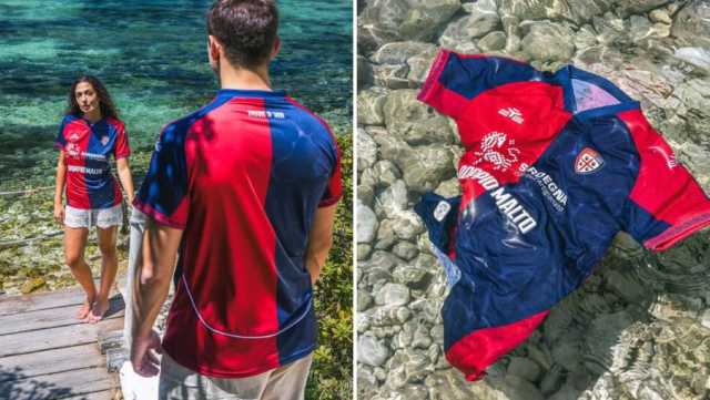 Il Cagliari presenta la nuova maglia per la prossima stagione: 
