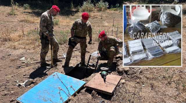 Scoperta una piantagione di marijuana in un bunker nelle campagne di Gavoi (Video)