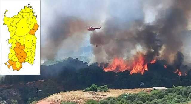 Incubo incendi in Sardegna, allerta anche domani: Cagliaritano e Campidano osservati speciali