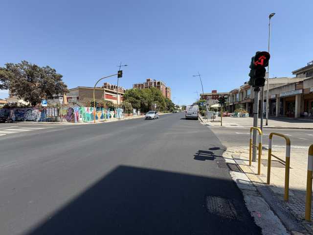 Quartu, ecco il nuovo asfalto in viale Colombo: dal 7 luglio si traccia la segnaletica orizzontale 