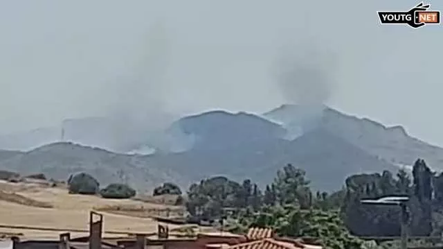 Grosso incendio nelle campagne di Furtei: arrivano due elicotteri (Video)