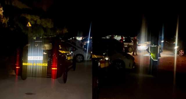 Cagliari, blitz della Guardia di finanza alle Terrazze e nei parcheggi di Calamosca
