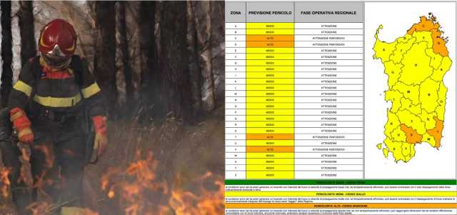 Rischio incendi, l'allerta diventa arancione nel Cagliaritano per domenica