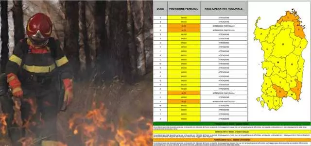 Rischio incendi, l'allerta diventa arancione nel Cagliaritano per domenica