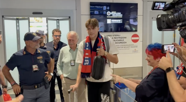 Atterrato a Cagliari Marco Palestra: 