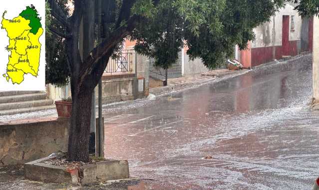 Allerta gialla per il maltempo oggi in Sardegna: grandine a Villacidro (VIDEO)