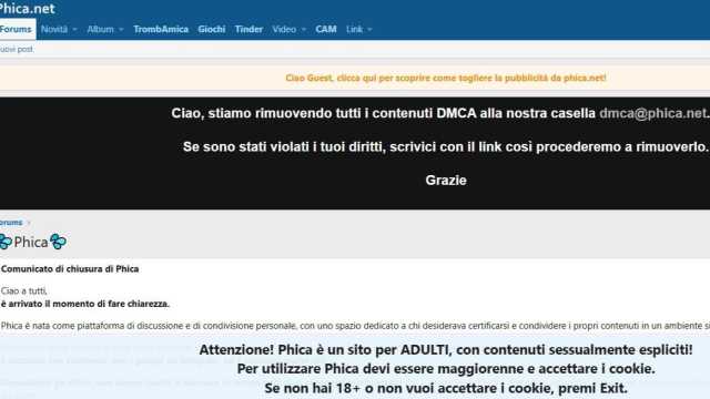 Dopo le denunce e le petizioni il sito Phica chiude: 