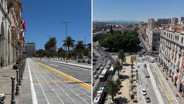 Cagliari, via Roma (finalmente) riaperta: parcheggi solo per residenti, disabili e operazioni di carico e scarico
