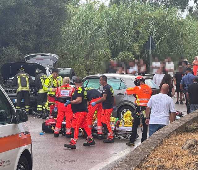 Incidente stradale sulla statale 125 a Osini: interviene l'elicottero