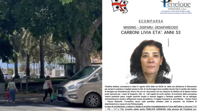 Scomparsa da Monserrato, era diretta a Cagliari ma non è più tornata a casa: paura per una donna di 53 anni
