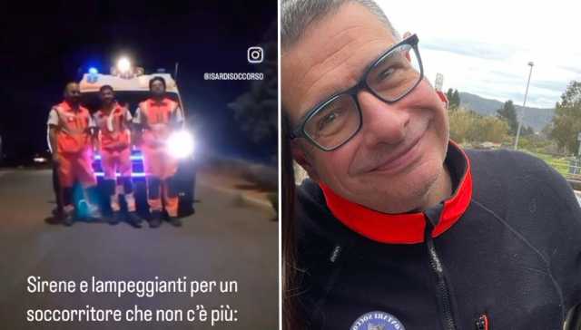 L'addio a Luca, morto a Villasimius, e le ambulanze con sirene e lampeggianti per ricordarlo