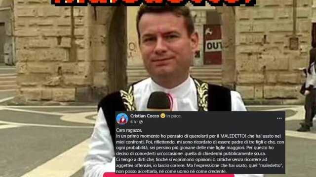 Ironia dell'influencer su Cristian Cocco: 