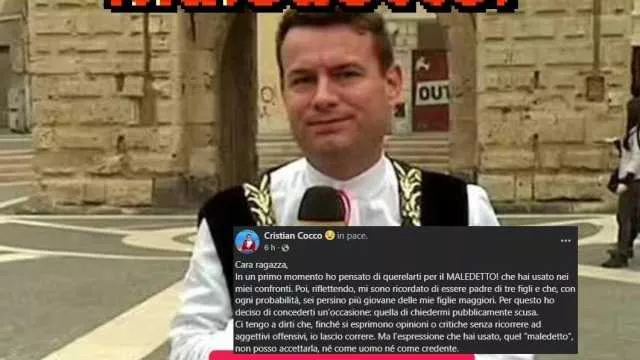 Ironia dell'influencer su Cristian Cocco: 